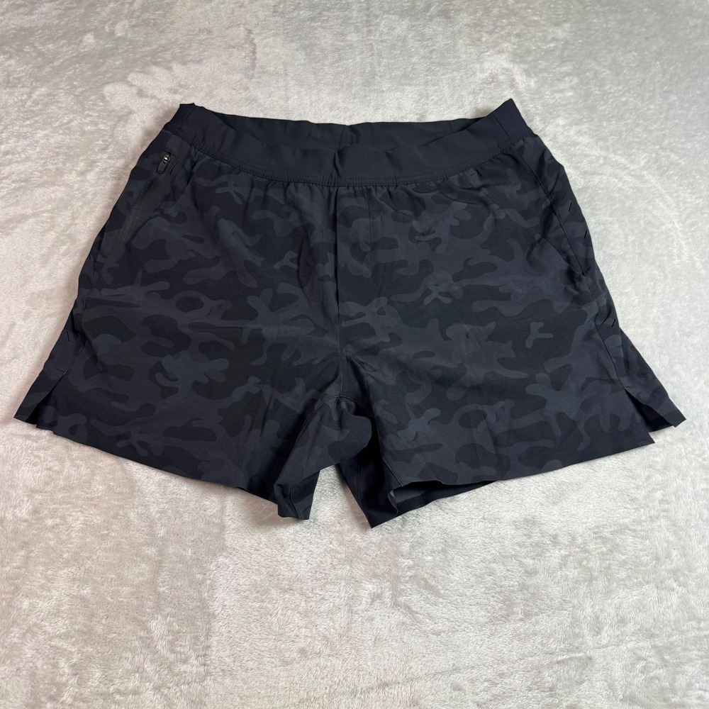 NWOT Ten Thousand Mens The Interval Short Bike Black Camo 5" Liner L Training